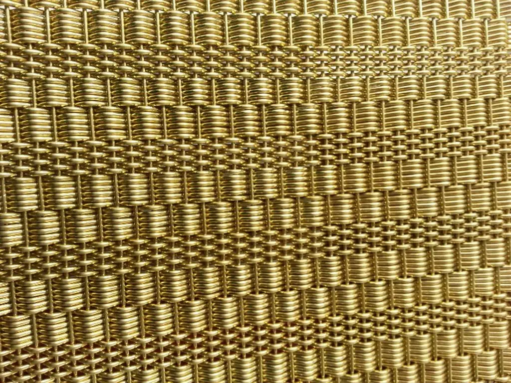 Woven decorative wire mesh